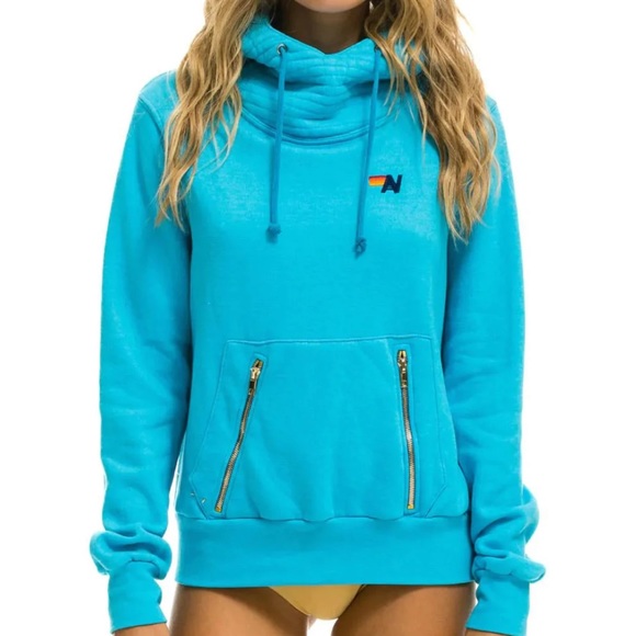 Aviator Nation Tops - Turquoise Ninja